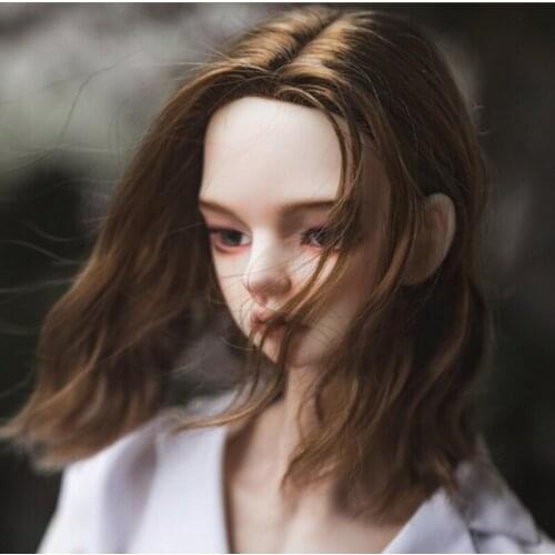 3 color Soft Doll Wig 1/3 BJD Wig 8-9'' SD Wig,1/4 MSD Wig 7-8'' Curly Wig for Boy Doll Accessories