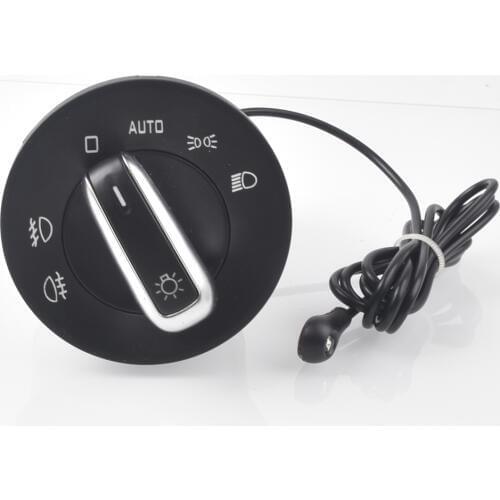 For Skoda Octavia II Combi 1Z5 1Z3 Chrome Auto Headlight Switch Replace module 1ZD941431 Add automatic 1Z094143k