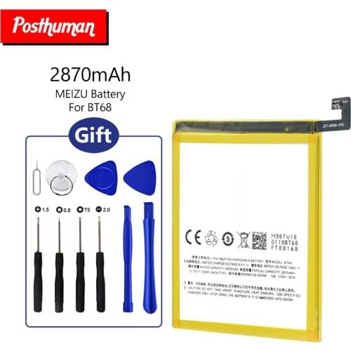 Rechargeable BT68 Lithium Battery For Meizu M3 M3S M3S mini Y685M Y685Q M688Q M688C BT-68 BT 68 + Repair Tools Phone Battery