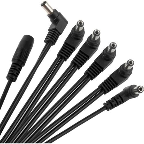Daisy Chain Leads Cable For Guitar Effects Pedal 3/ 5/ 6/ 8 /10 Way Power Supply 9V