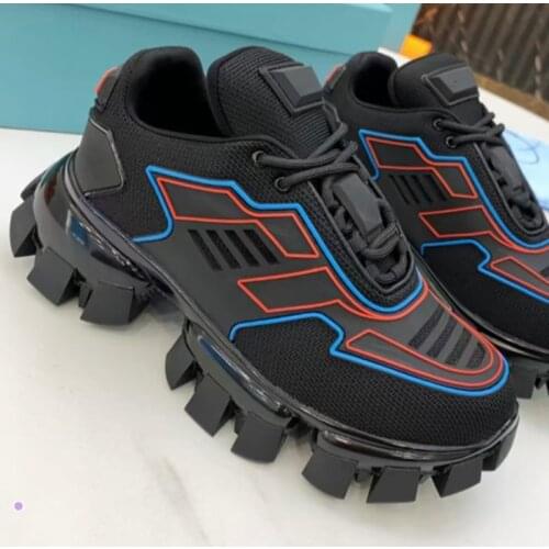 Sapatos de marcas de luxo desenham cadarços masculinos e femininos tênis de cores diferentes correndo tênis de plataforma de mod