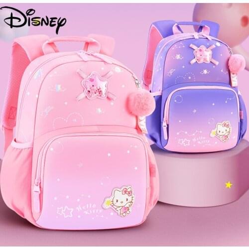 Original Disney Student School Bag Girl Spine Protection Lightweight Large-capacity Backpack Travel Bag Teen Girls Backpacks