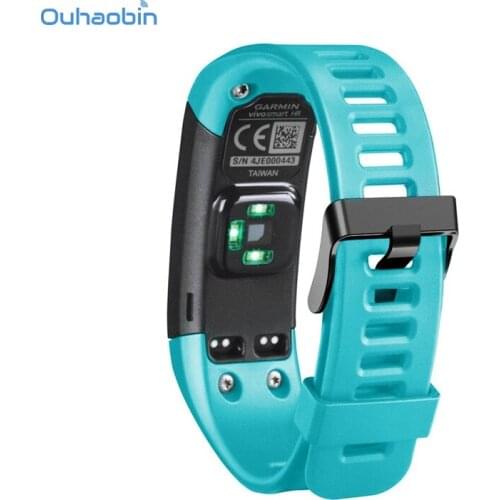 Ouhaobin New Replacement Soft Silicone Bracelet Strap Smart WristBand Straps For Garmin Vivosmart HR Watch Straps Oct23