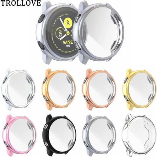Ultra-thin Soft Case for Samsung Galaxy Watch Active Clear TPU Screen Protector Cover For Galaxy Active 40mm Full Silicone Shell