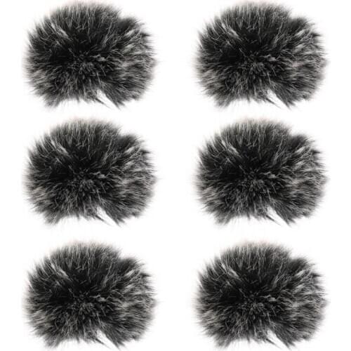 Universal Furry Microphone Shotgun Wind Protector Mini Size Furry Windscreen Microphone Windscreen Protective Case Accessories