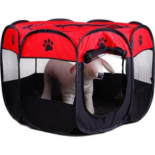 Eight-sided Cage Removable Washable Folding Octagonal Pet Fence Oxford Cloth Waterproof Scratch-resistant Dog Tent