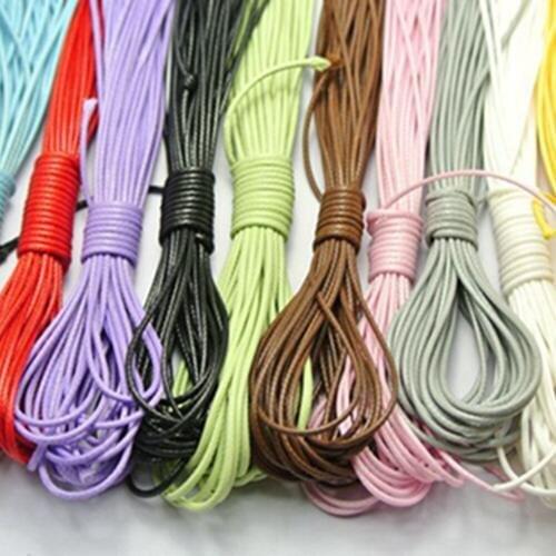 100 Merters Mixed Color Korean Waxed Cord String Thread 1mm for Necklace 10 Color