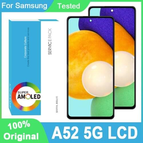 100% Original 6.5'' AMOLED Display For Samsung Galaxy A52 5G A526 A526F A526F/DS LCD Touch Screen Digitizer Repair Parts
