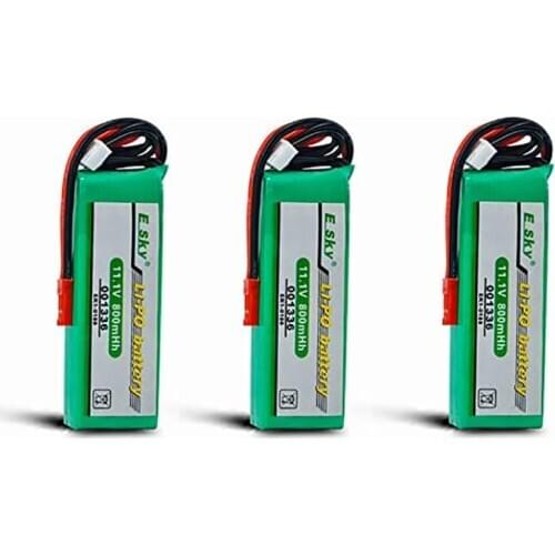 2 pcs 11.1V 800mAh Li-Po Battery for Esky EK1-0188 001336 Big LAMA E020/E515A Helicopter
