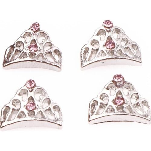 20Pcs/Lot Crown Floating Charms Hand-made DIY for Glass Lockets