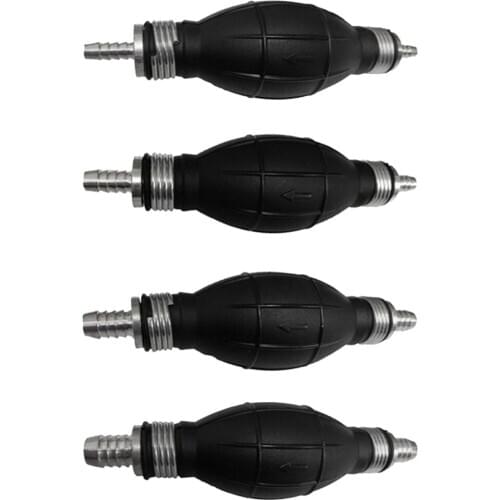4pcs 1/4 5/16 3/8 1/2 Assorted Size Straight Fuel Inline Pump Primer Bulb Boat Engines