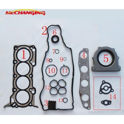 4A91 FOR MITSUBISHI COLT LANCER Saloon (CY/Z_A) 1.5 COLT VI Bifuel Full Gasket Set Engine Rebuilding Kits MW300358 50304600