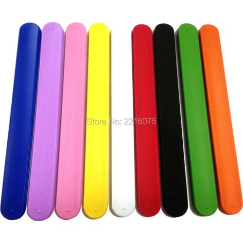 500pcs Sports simple blank pure silicone slap bracelets rubber wristband free shipping by DHL express