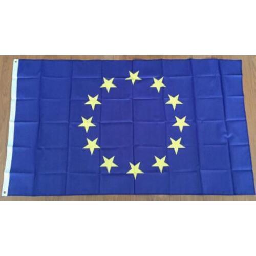 90x150cm Europe Flag EU European Union Polyester Printed Hanging National Flags for Decoration Celebration banner
