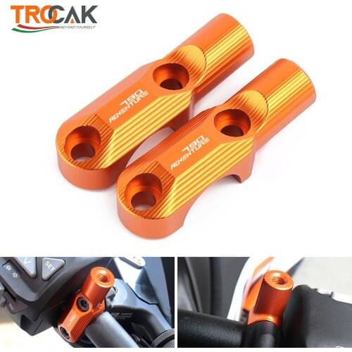1Pair Motorcycle Handlebar Master Cylinder Mirror Adapter For KTM 790 Adventure adv/R/S 2019 2020 Accessories