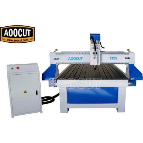 Aoocut 1325 T-slot working table cheap cnc router wood carving machine