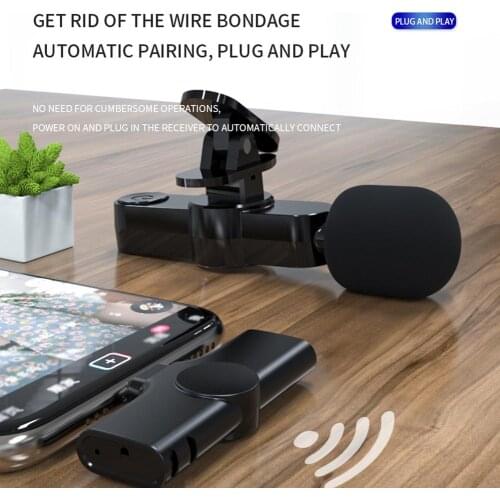 Collar-clip Wireless USB Type C Microphone Plug And Play Phone Mic For Podcasting Home Audio Video Equipment Drop Shipping Hot