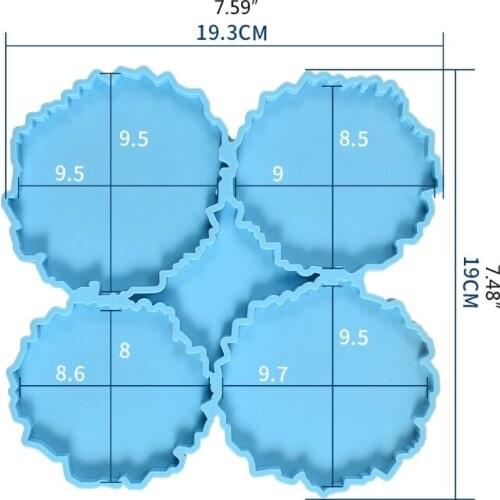 Cup Mat Pad Silicone Mould DIY Crafts Jewelry Casting Tool Beauty Women Coaster with Storage Rack Epoxy Resin Mold