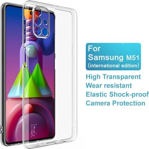 For Samsung M51 Case IMAK UX-5 Shockproof Soft TPU Back Cover Case for Samsung Galaxy M51