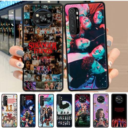 Stranger Things Case For Xiaomi Mi Poco X3 NFC 10T Pro 5G Note 10 Lite 10S 9T M3 11 9 A2 Black Soft Phone CC9 8 Cover Fundas
