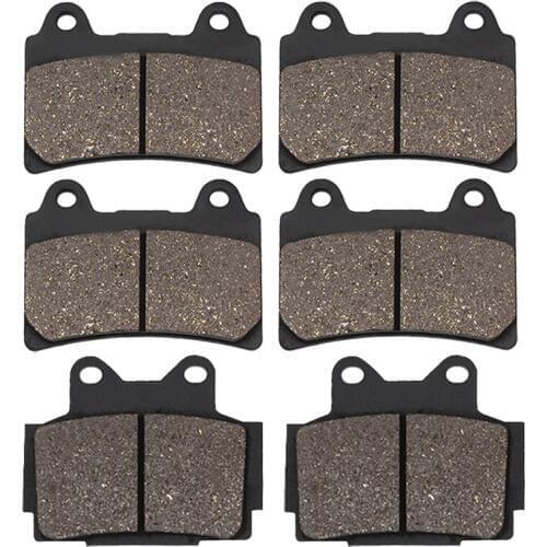 Cyleto Motorcycle Front and Rear Brake Pads for YAMAHA FZR 400 1988 FZR400 1990 FZR400R 1989 FZR 400 RSP 1987 FZR400A 1990