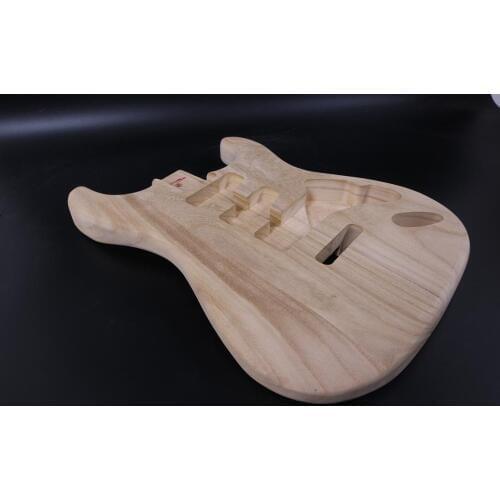 Unfinished Guitar Body Strat Style SSH Paulownia Wood DIY Electric Guitar SANDED