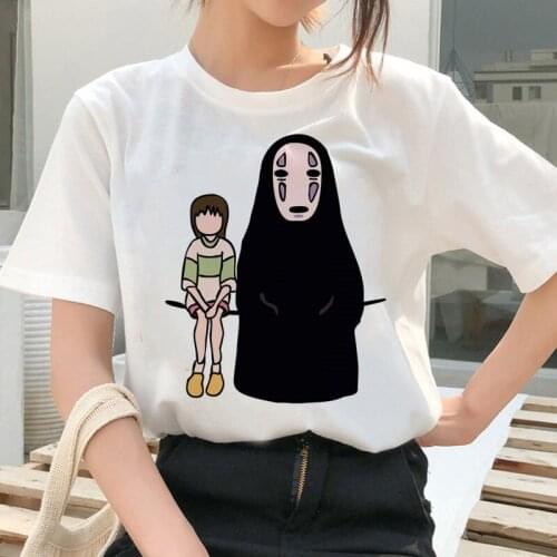 Totoro Spirit Away t shirt Studio Ghibli Femme Japanese Anime Women Tshirt t-shirt Miyazaki Hayao Clothes Female