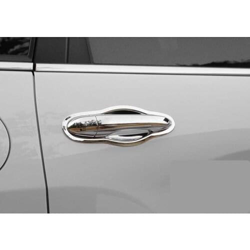Door Chrome Handle Protector Bowl Cover Trims For 2017-2021 Jeep Compass ABS New Decoration Style