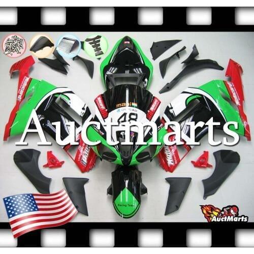 For Kawasaki Ninja ZX6R 2007 2008 07 08 Injection Plastic Fairing Kit (P/N:3i48)