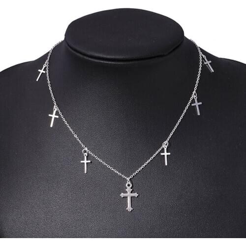 Beautiful Choker Hot Sale Clavicle Cross Adjustable New Arrival High Quality Necklace Golden Gifts Party