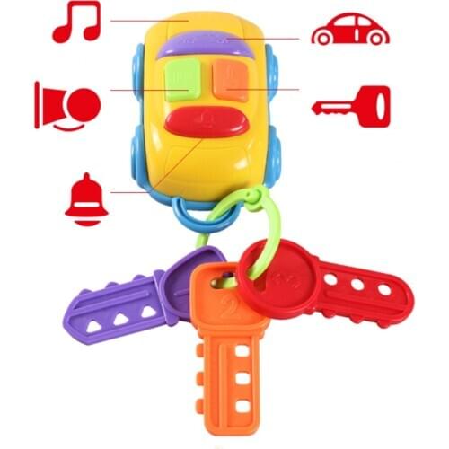 New Baby Musical Car Lock Key Toy Smart Remote Car Voices Pretend Play Flashing Electronic Toy Early Educational Toy forChildren