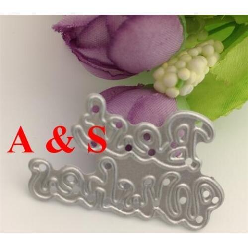Y32 METAL CUTTING DIES Best Wish Letter Scrapbook card invitation paper craft party decor embossing stencil cutter