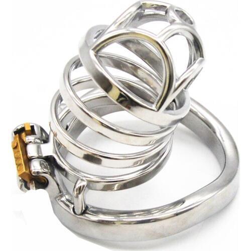 Penis Exercise Male Chastity Device Metal Seduces Cock Cage Adult Products Penis Bird Cage Cockrings Sex Toys for Men G258A