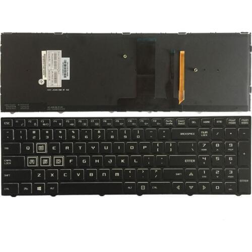 NEW US keyboard for Clevo NP8151 NP8152 NP8153 English laptop keyboard with backlight