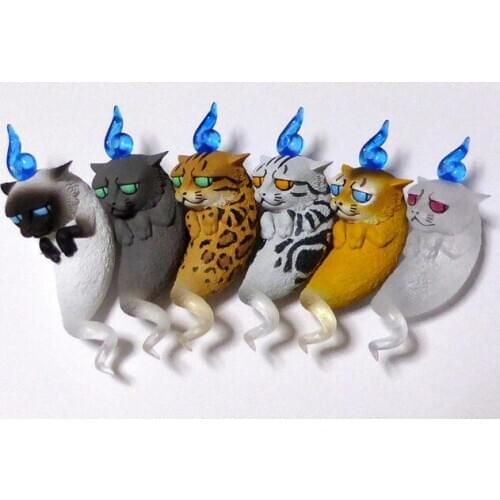 Pvc figure model toy cat soul 6pcs/set