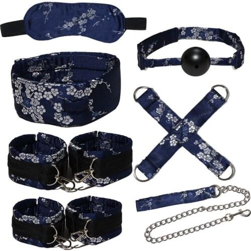 Adult sex toys, jacquard red, sex toys, SM seven-piece suit, couple flirting, goggles, plugs, alternative adult sex products