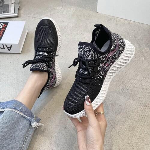 Mesh Sneakers Female Students 2021 Spring Summer New Womens Shoes Korean Fashion Running White Shoe Breathable Mesh Shoes