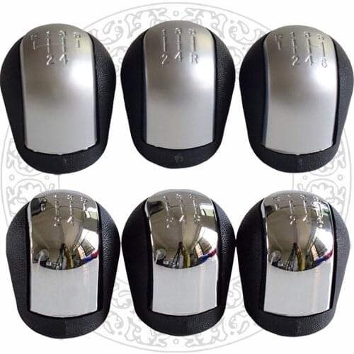 Chrome ABS 5 / 6 Speed Car Gear Shift Knob Lever HandBall For Vauxhall Opel Vectra C 2002 2003 2004 2005
