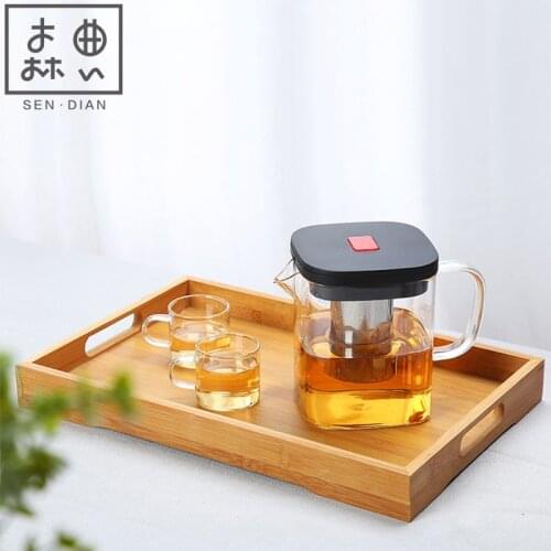 SENDIAN Glass Teapot High Temperature Resistant With Filter Tea Separation Single Pot 2021 New Office Home Tea Set Accessories