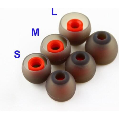 VEKEFF 3 Pairs(6pcs) L M S In Ear Tips Earbuds Earphone Silicone Eartips/Ear Sleeve/Ear Tip/Earbuds For KZ Earphone LZ A4 DZ9