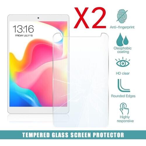 2Pcs Tablet Tempered Glass Screen Protector Cover for Teclast P80 Pro P6200 P6210 Tablet Computer Explosion-Proof Screen