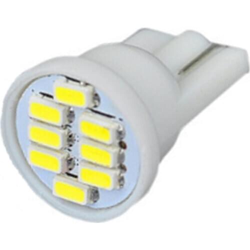 1000pcs Wholesale White T10 8 Smd 3014 LED 8smd 8led 194 168 192 W5W Wedge Led Reading Lamp Interior Lights DC 12V 1000X