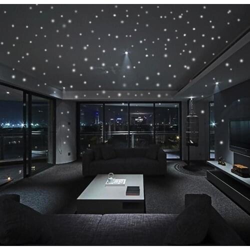 104Pcs Luminous Dots Glow in the Dark Ceiling Wall Stickers Decals for Kids Room Children Bedroom Fluorescent Painting Decor