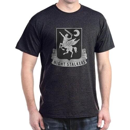 160th Special Operations Aviation Regiment Night Stalkers Printed T-Shirt. Summer Cotton O-Neck Short Sleeve Mens T Shirt New