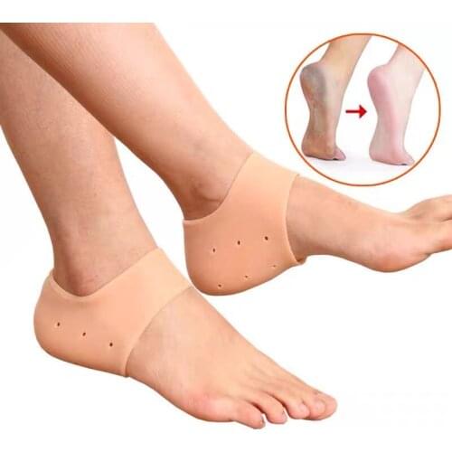 2 Pieces Heel Protector Protective Sleeve Heel Spur Pads for Relief Plantar Fasciitis Heel Pain Reduce Pressure on Heel