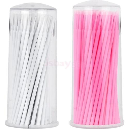 200Pcs Microblading Micro Brushes Swabs Tattoo Disposable Applicator