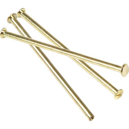 5pcs M5*110 Plated Copper Account Screw Rivet /Book Screw / Album Sample Book Docking Cook Pin M5 Hardware