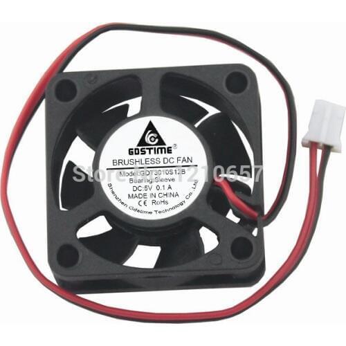5Pieces LOT Gdstime 30MM 30 x 30 x 10MM 3cm DC 5V 2Pin Brushless Cooler Cooling Fan
