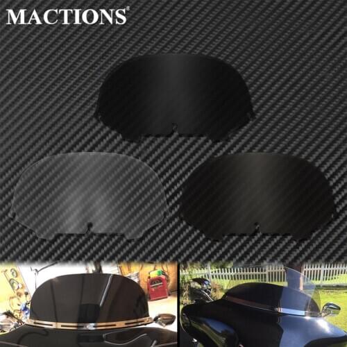 8'' Motorcycle Windscreen Fairing Windshield Cover Black/Smoke/Clear For Harley Touring Electra Street Glide FLHX FLHT 1996-2013