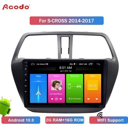 ACODO 2G RAM+16G ROM Android 10.0 Car Radio Multimedia Player For Suzuki S-CROSS 2006-2011 Navigation GPS 2 din